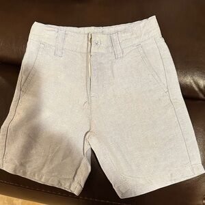 Janie and Jack Light Gray Flat Front Shorts